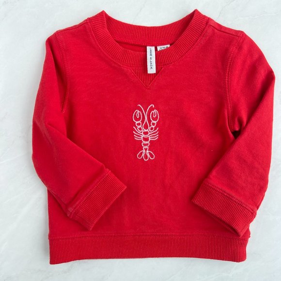 Janie and Jack Other - Janie and Jack Lobster Red Sweater